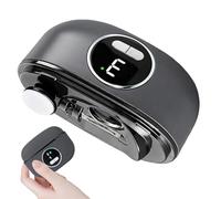 Coupe-Ongles Électrique Pour Seniors, Polisseur Sécurité Double Lame, Avec Boîtier Rangement, 3 Vitesses et LED, Pour Toute la Famille Maison Voyage Salon Soins des Mains