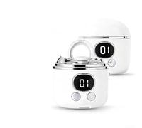 Coupe-ongles électrique rechargeable 2 en 1 avec loupe, double têtes pour couper et limer - Batterie 400 mAh - Contrôle à un bouton pour le soin des ongles