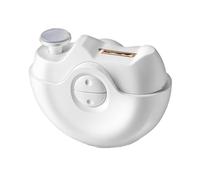 Coupe-ongles électrique rechargeable par USB avec lime à ongles, tondeuse 2 en 1 pour le soin des ongles - Kit de manucure à 2 vitesses pour bébé, enfants, personnes âgées et soignants