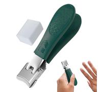 Coupe-ongles en métal - Coupe-ongles anti-éclaboussures en acier inoxydable - Coupe précise pour ongles d'orteils - Coupe-ongles économe en main-d'œuvre avec grande ouverture pour homme et femme