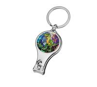 Coupe-ongles en verre teinté géométrique vert dinosaure coupe-ongles professionnel coupe-ongles coupe-ongles coupe-ongles coupe-cuticules pour femmes et hommes