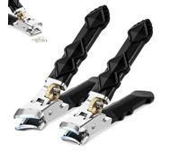 Coupe-ongles épais à mâchoire large 180°, double configuration de bouche oblique et plate, résistant aux éclaboussures, avec long manche, facile à nettoyer (bouche plate + bouche oblique)