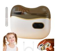 Coupe-Ongles Et Polisseur Électriqu 2-En-1, Coupe Ongle Electrique Avec Lumière Led, Lime A Ongle Electrique Bebe, 2 Vitesses, Silencieux En Marche, Rangement Auto Des Éclats, Convient À Tous (D)