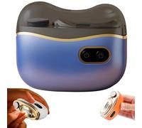 Coupe-Ongles Et Polisseur Électrique 2-En-1, Coupe Ongle Electrique Avec Éclairage Led, 2 Vitesses, Portable Silencieuse, Le Ponçage Et Le Polissage, Pas De Bruit (Bleu)