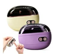 Coupe-Ongles Et Polisseuse Électrique 2-en-1, Portable lime a ongle avec Lumière LED, Rechargeable USB Coupe-Ongles Automatique Avec Récipient à Débris, pour Enfant, Adulte et Personnes Âgées(2PCS-B)