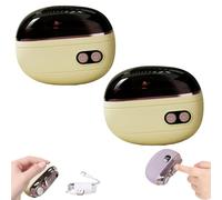 Coupe-ongles et polisseuse électrique intelligente 2 en 1 avec lumièreLED，E | Coupe-ongles et polisseuse électrique intelligente rechargeable avec fonctions de limage de polissage lumière LED et sécurité