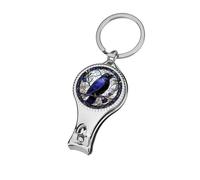 Coupe-ongles gothique en verre teinté bleu foncé corbeau pour ongles d'orteils coupe-ongles professionnel coupe-ongles coupe-cuticules pour homme et femme