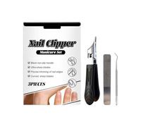 Coupe-ongles grand format avec ouverture large et anti-éclaboussures | Coupe-ongles portable pour les personnes âgées et les grands ongles manucure maison voyage salon