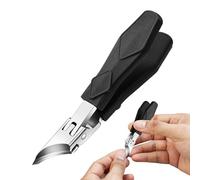 Coupe-Ongles Incliné - Design Ergonomique Biseauté Anti-Éclaboussures pour Coupe Précise | Accessoire pour Soins des Ongles Adultes Seniors Maison Voyage