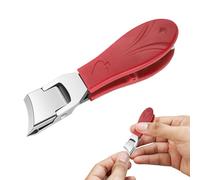Coupe-ongles incurvé pour orteils | Large ouverture avec protection anti-éclaboussures pour une coupe propre, ciseaux de soin des ongles robustes pour la maison, le salon et les voyages - Outil de