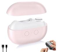 Coupe-ongles intelligent, coupe-ongles automatiques à polissage électrique, coupe-ongles électrique avec éclairage de sécurité LED (Pink)
