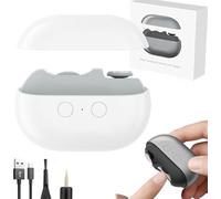 Coupe-ongles intelligent électrique multifonction, coupe-ongles et polisseur automatique 3 en 1 avec lumière LED, coupe et polit les ongles en une seule fois, soin complet des ongles (blanc)