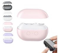 Coupe-ongles intelligent, lampe LED, rechargeable par USB, coupe-ongles électrique 2 en 1, coupe-ongles électrique pour personnes âgées et adultes (Rose)