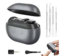 Coupe-ongles Intelligent Vueeze Easyclip, Coupe-ongles Électrique Automatique sans Fil, Polisseuse 2 en 1 avec Éclairage Led de Sécurité et Rangement pour Pinces à Ongles(Noir)