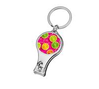 Coupe-ongles néon citron vif et citron vert - Coupe-ongles professionnel - Coupe-cuticules pour homme et femme