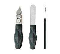 Coupe-Ongles, Ouverture Large Anti-Éclaboussures Coupe-Ongles de Pied Incliné, 1 Ensemble Anti-Éclaboussures Incliné pour Ongles Épais Incarnés et Outil pour Cuticules Soin des Ongles Hommes Femmes Se