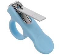 Coupe-ongles Pliable pour Tout-petits, Soin des Ongles, Bleu Clair | Acier au Carbone et Plastique, Lames Affûtées, Format Pliant, pour -nés et Post-bain