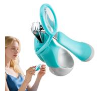 Coupe-ongles pour avec loupe | Outil de soin des ongles précis - Coupe-ongles précis en acier inoxydable pour ongles des doigts et des orteils - Pour la famille, les amis, les filles et les