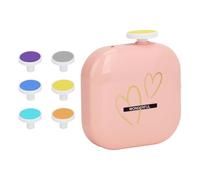 Coupe-ongles pour bébé - Coupe-ongles rechargeable par USB pour tout-petit, outil de précision à deux vitesses avec 6 tampons de meulage pour manucure, ongles de tous âges, adultes, garçons et filles