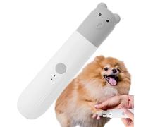 Coupe-ongles pour chat, coupe-ongles pour chien - Broyeur à ongles super silencieux avec lumière LED - Outil de toilettage professionnel, coupe-ongles puissant et lisse pour lapins, animaux domestique