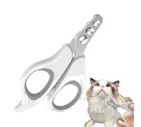 Coupe-ongles pour chats - Ciseaux pour couper les griffes d'animaux de compagnie avec double trou pour toilettes vétérinaires, maison, chats, chiens, intérieur, extérieur, voyage et camping