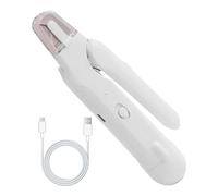 Coupe-ongles pour chiens - Coupe-ongles rechargeable avec lumière LED pour animaux domestiques - Robuste pour toilettage des ongles, pour orteil et coupage des doigts animaux domestiques