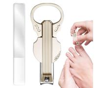 Coupe-ongles pour femme - Avec loupe - En forme de violon - Avec ciseaux - Ouvre-ongles et coupe-ongles - Pour pédicure, manucure, soins des enfants, voyage, maison, soins quotidiens