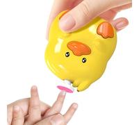 Coupe-ongles pour - Outil de polissage à 3 vitesses en forme de canard - Coupe-ongles électrique silencieux avec lumière LED et 6 têtes de ponçage pour un soin précis des ongles des doigts et