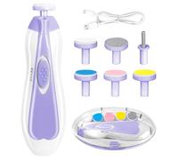 Coupe-ongles pour petits enfants - Manucure silencieuse avec plusieurs vitesses - Lime électrique - Pour bébés et enfants - Pour la maison, la chambre à coucher, les voyages, la maternelle, le berceau