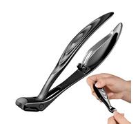 Coupe-ongles pour Tout le Monde,Outil à large ouverture pour ongles - Acier inoxydable, tête coudée, anti-éclaboussures - coupe-ongles | pour Hommes Femmes Adultes Papa Maman Maison Dortoir Vo