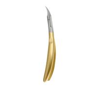 Coupe-ongles professionnel en acier inoxydable, pince à cuticules, outil de pédicure, doré