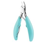 Coupe-ongles professionnel en acier inoxydable pour enlever les peaux mortes et incarnées, cyan