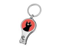 Coupe-ongles professionnel en forme de chat noir sur rose, coupe-ongles pour femmes et hommes