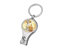 Coupe-ongles professionnel en verre teinté bouledogue anglais pour homme et femme