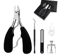 Coupe-ongles Professionnel, Pince Coupe Ongle Pied, 5Pcs Coupe-ongles Pour Ongles Épais Et Durs Ongles Incarnés Coupes Ongles Set