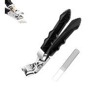 Coupe-ongles Welnax Orthoclip, coupe-ongles incliné Fixhoo , robuste à long manche, grande ouverture for les personnes âgées(Flat Mouth)