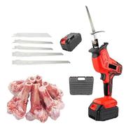 Coupe-os électrique, scie de boucher manuelle, faible vibration, légère (environ 2 kg), idéale pour couper rapidement la viande, les os, le bois, le PVC, convient pour un usage commercial et