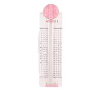 Coupe-papier 4 en 1, machine de découpe papier avec lames droite, ondulée, pointillée et rainurage pour scrapbooking, étiquettes, albums- Rose