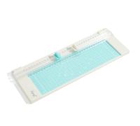 Coupe-papier à double lame avec bords de coupe droits et rainés pour travaux manuels, scrapbooking, photos, cartes postales, vert, bleu, rose en option 38,5 x 14 cm, 350 g (Verte)