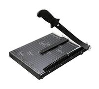 Coupe-papier A4 professionnel, cisaille à levier en métal, guillotine coupe-photo avec grille de précision pour bureau et maison, longueur de coupe 470 mm, base 325 x 255 mm, noir