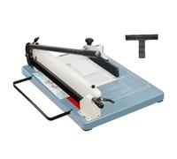 Coupe-papier avec pince rotative, règle réglable et verrouillage de sécurité pour une découpe précise des documents au bureau et à la maison