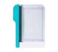 Coupe-papier avec poignée rotative, coupe-papier - Petite tondeuse à papier avec échelle de panneau de grille de 6 pouces, planche à découper en papier multifonctionnelle, coupe-papier anti-