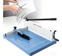 Coupe-papier, capacité de pile de 360 feuilles, verrouillage de sécurité, règle de grille et presse à bascule avec règle mobile pour bureau et école