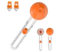 Coupe Papier Circulaire Réglable, Coupe-Cercle Rotatif Anti-dérapant, Rotary Circle Cutter avec Lames de Rechange, Coupeur De Papier Circulaire Coupez des Cercles de 4 à 12 Pouces (Couleur Orange)