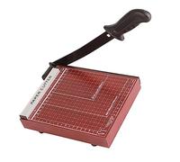 Coupe-papier, coupe-papier manuel en acier A5 avec poignée, échelle précise et règle de positionnement, petite machine de découpe de papier pour l'école et le bureau (Bois)