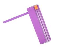 Coupe-papier d'emballage A4 avec règle latérale portable à bord droit pour étiquettes NSj98 (violet, 28 cm)