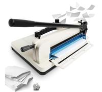 Coupe-papier - Design guillotine - Capacité de 400 feuilles - Construction en acier durable - Base en métal pour papier A4