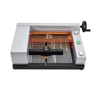 Coupe-papier électrique à guillotine automatique avec localisateur et grille d'alignement, coupe jusqu'à 40 mm d'épaisseur et 300 mm de large, idéal pour le papier cartonné et le cuir