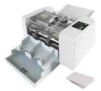 Coupe-papier électrique - Alimentation automatique, garde de sécurité et compteur numérique pour cartes de visite, bureau, invitations, cartes de visite