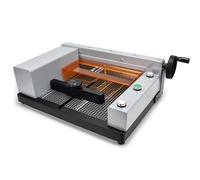 Coupe-papier électrique, coupe guillotine automatique avec grilles de guidage de coupe transparentes, coupe jusqu'à 40 mm d'épaisseur, utilisation de bureau et industrielle
